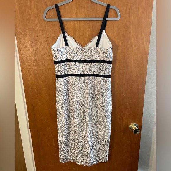 Black and White Lace Dress - Picture 3 of 3